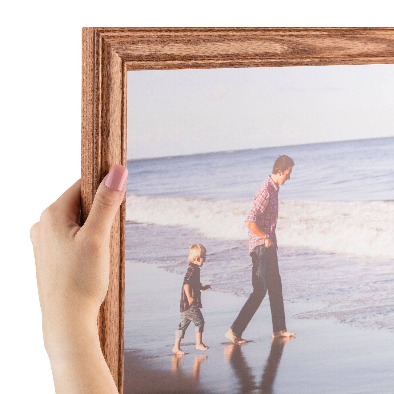 ArtToFrames 8x8 Inch Picture Frame, This 1.25 Inch Custom Wood Poster Frame is Available in Multiple Colors, Great for Your Art or Photos - Comes with Regular Glass and Corrugated Backing (A8DW)